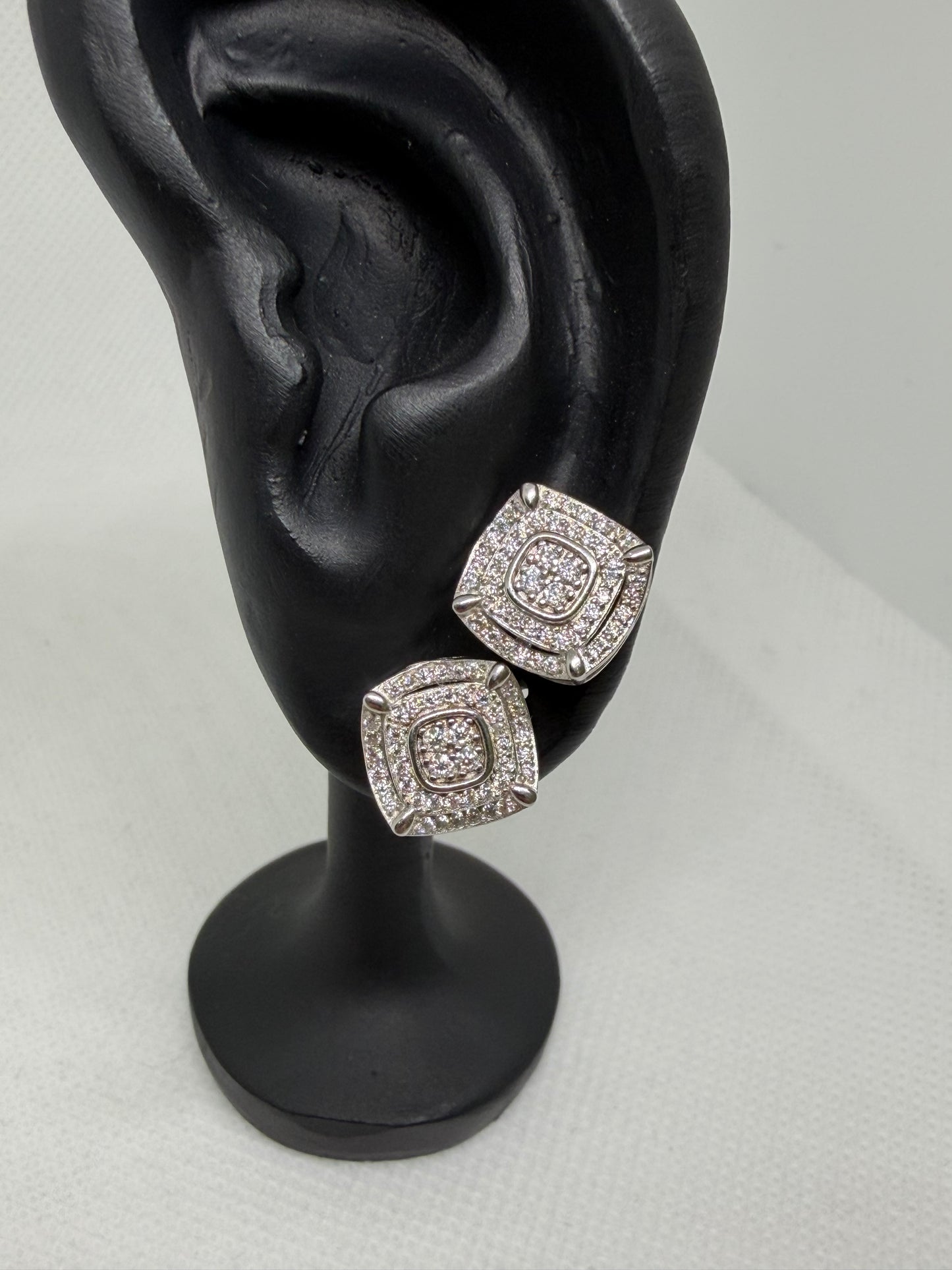Sterling Silver Moissanite Earrings