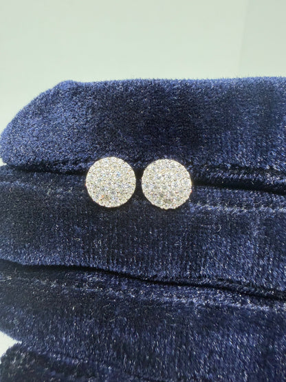 Sterling Silver Cluster Moissanite Earrings