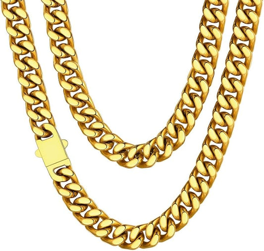 Miami Cuban Chain in Yellow Gold - 12mm