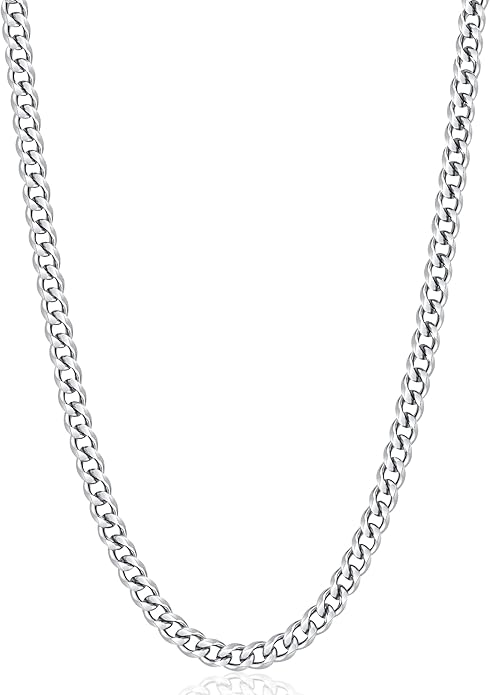 Cuban Chain in Silver -7mm