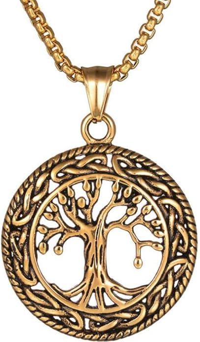 Tree of Life Pendant in Yellow Gold