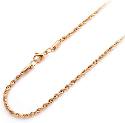 Rope Chain in Rose Gold - 2mm