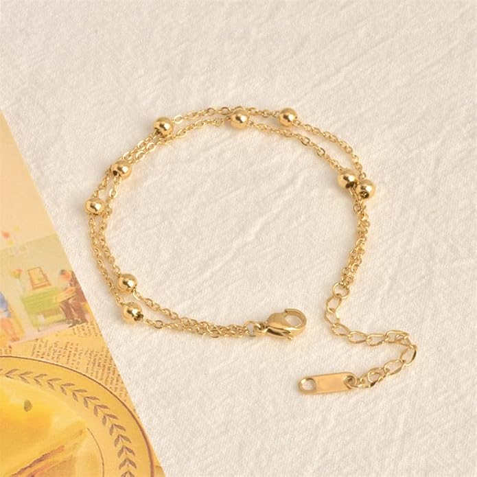 Dainty Ankle Bracelet in Gold