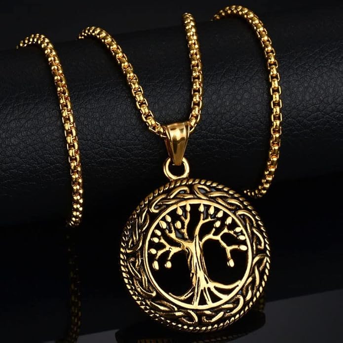 Tree of Life Pendant in Yellow Gold