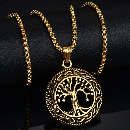 Tree of Life Pendant in Yellow Gold