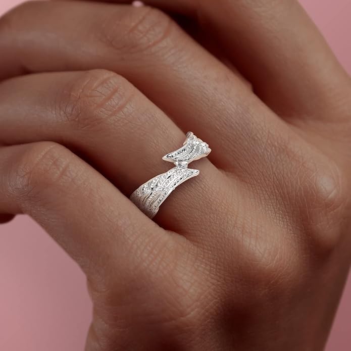 Angel Wing Ring in Silver