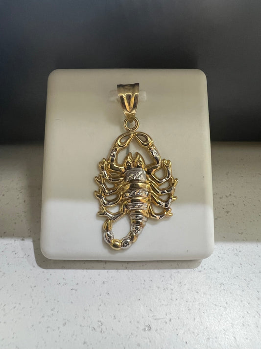 10K Gold Scorpion Pendant
