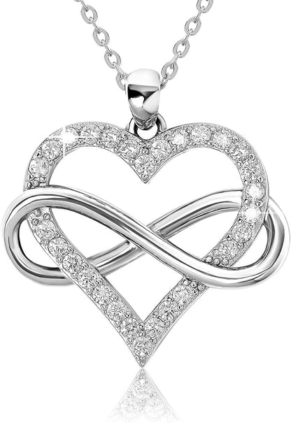 Diamond Heart in Silver