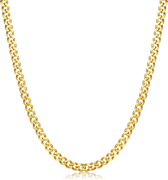 Cuban Chain in Yellow Gold - 7mm