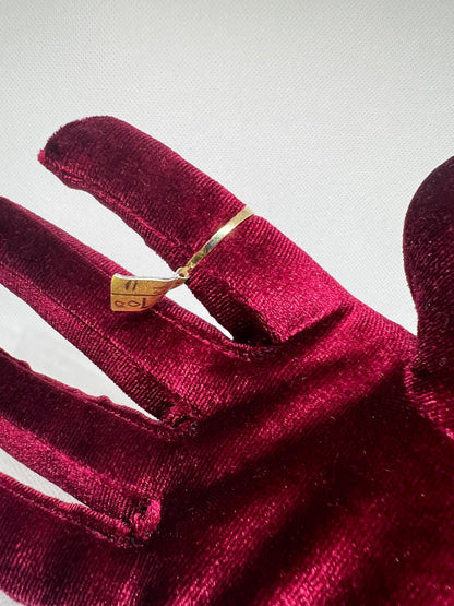 10K Solid Gold Nugget Ring - Chain Included