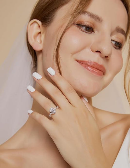 Silver Oval Promise Ring