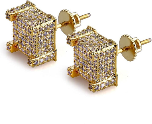 Yellow Gold Diamond Studs