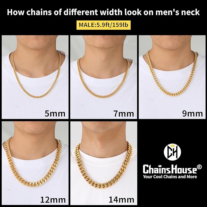 Miami Cuban Chain in Yellow Gold - 12mm