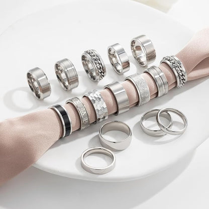 Mens Silver Wedding Bands