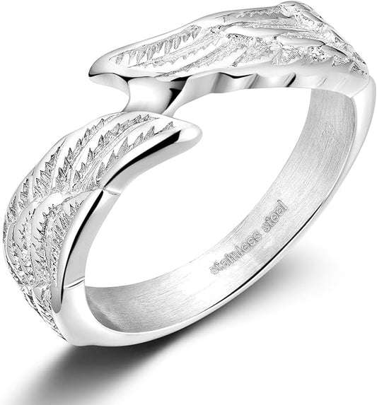 Angel Wing Ring in Silver