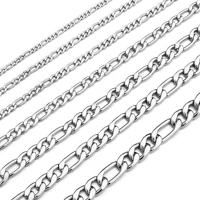 Figaro chain in Silver - 7mm