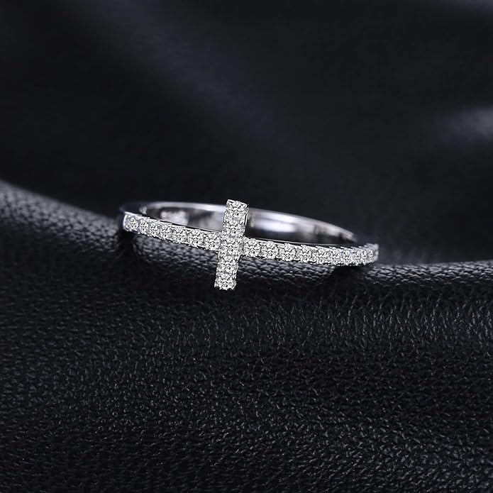 Silver Cross Promise Ring