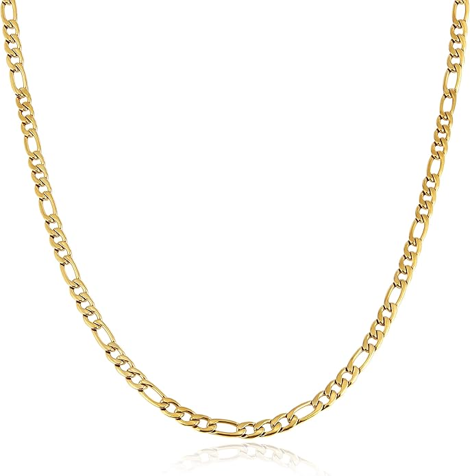 Figaro chain in Yellow Gold - 7mm