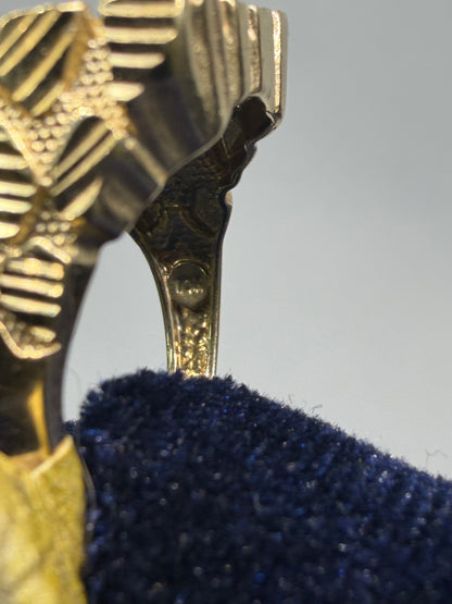 10K Solid Gold Nugget Ring - Size 9.5