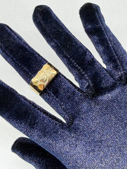 10K Solid Gold Nugget Ring - Size 9.5