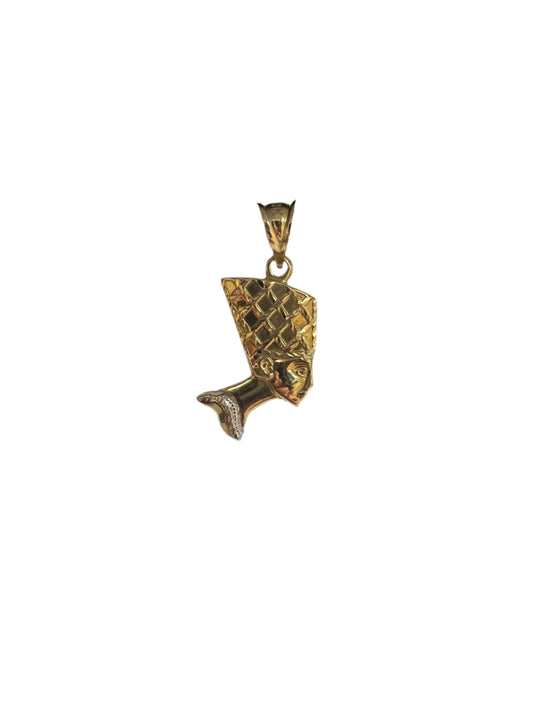 10K Gold Princess Nefertiti Pendant