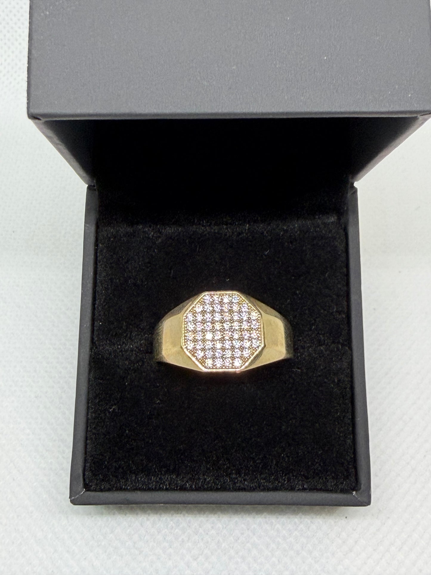 10K Solid Gold Glacier Style Ring - Size 10