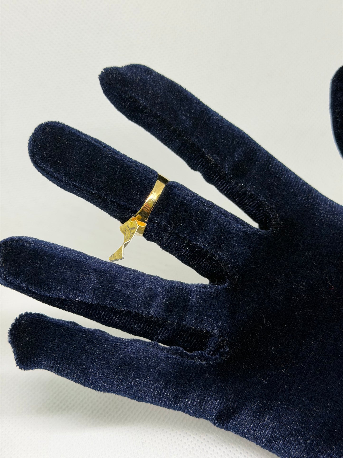 10K Solid Gold Nugget Ring - Size 8.5