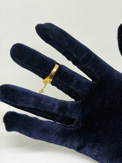 10K Solid Gold Nugget Ring - Size 8.5