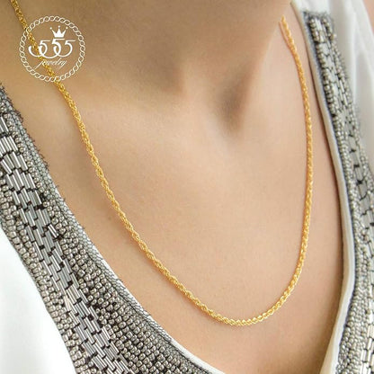 Rope Chain in Yellow Gold - 2mm