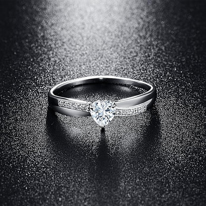 Silver Heart Promise Ring