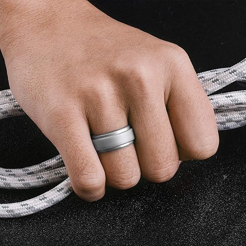 Silver Breathable Silicone Rings