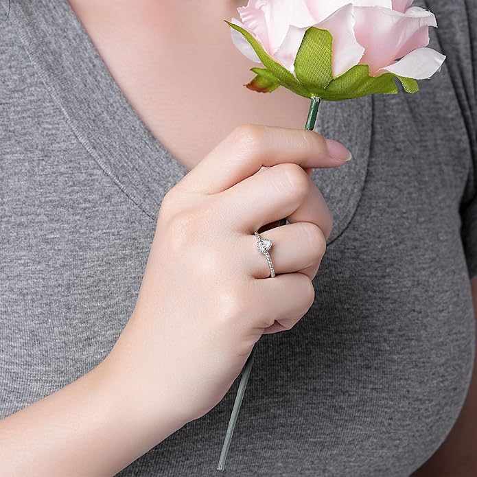 Pear Shape Ring in Silver