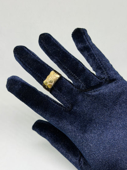 10K Solid Gold Nugget Ring - Size 9.5