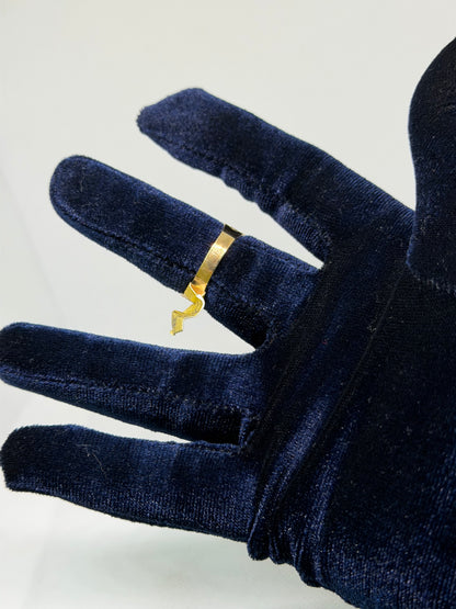 10K Solid Gold Black Onyx Ring - Size 11