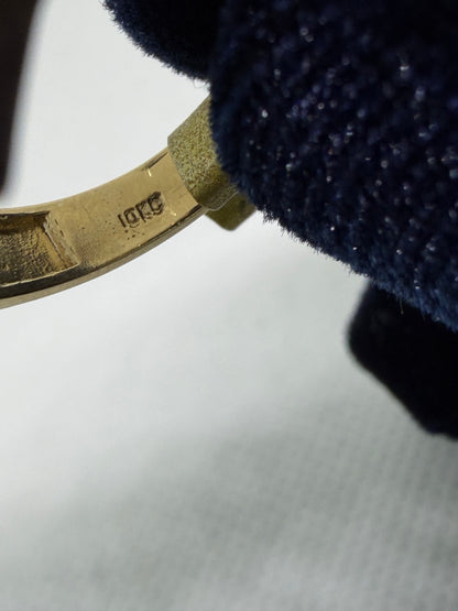 10K Solid Gold Glacier Star Ring - Size 10