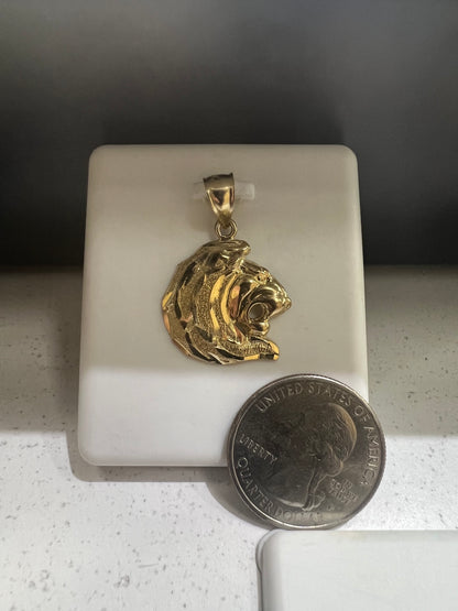 10K Gold Lion Pendant