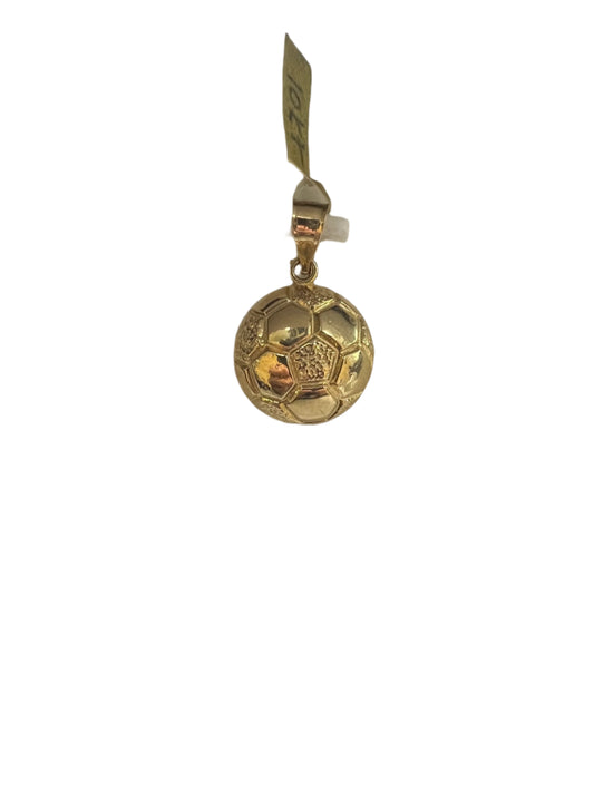 10K Gold Soccer Pendant