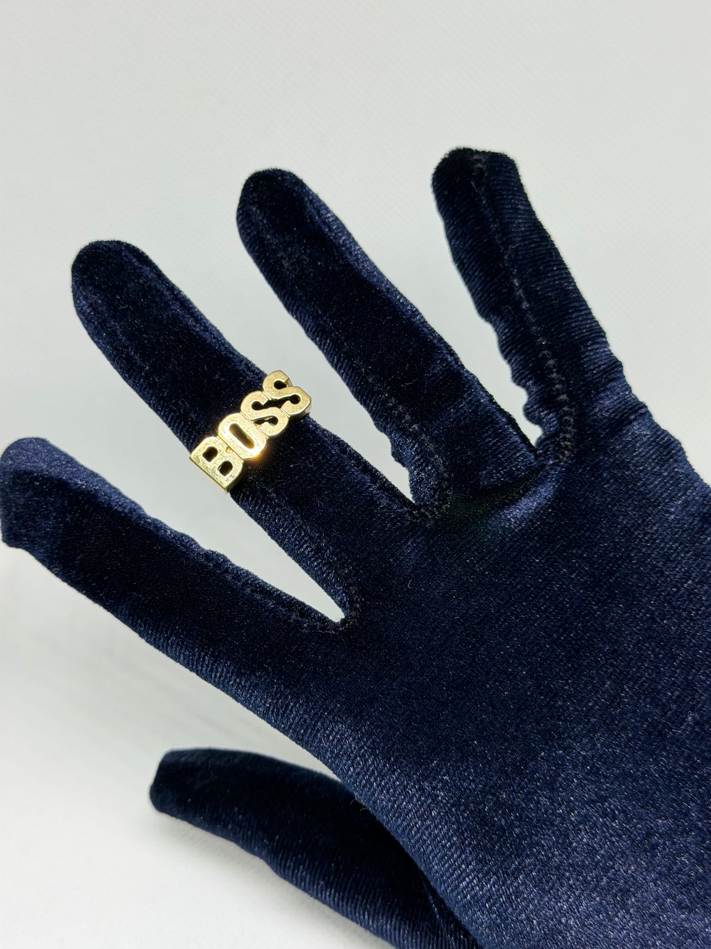 10K Solid Gold Boss Ring - Size 9