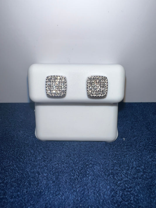 Square Moissanite Earrings