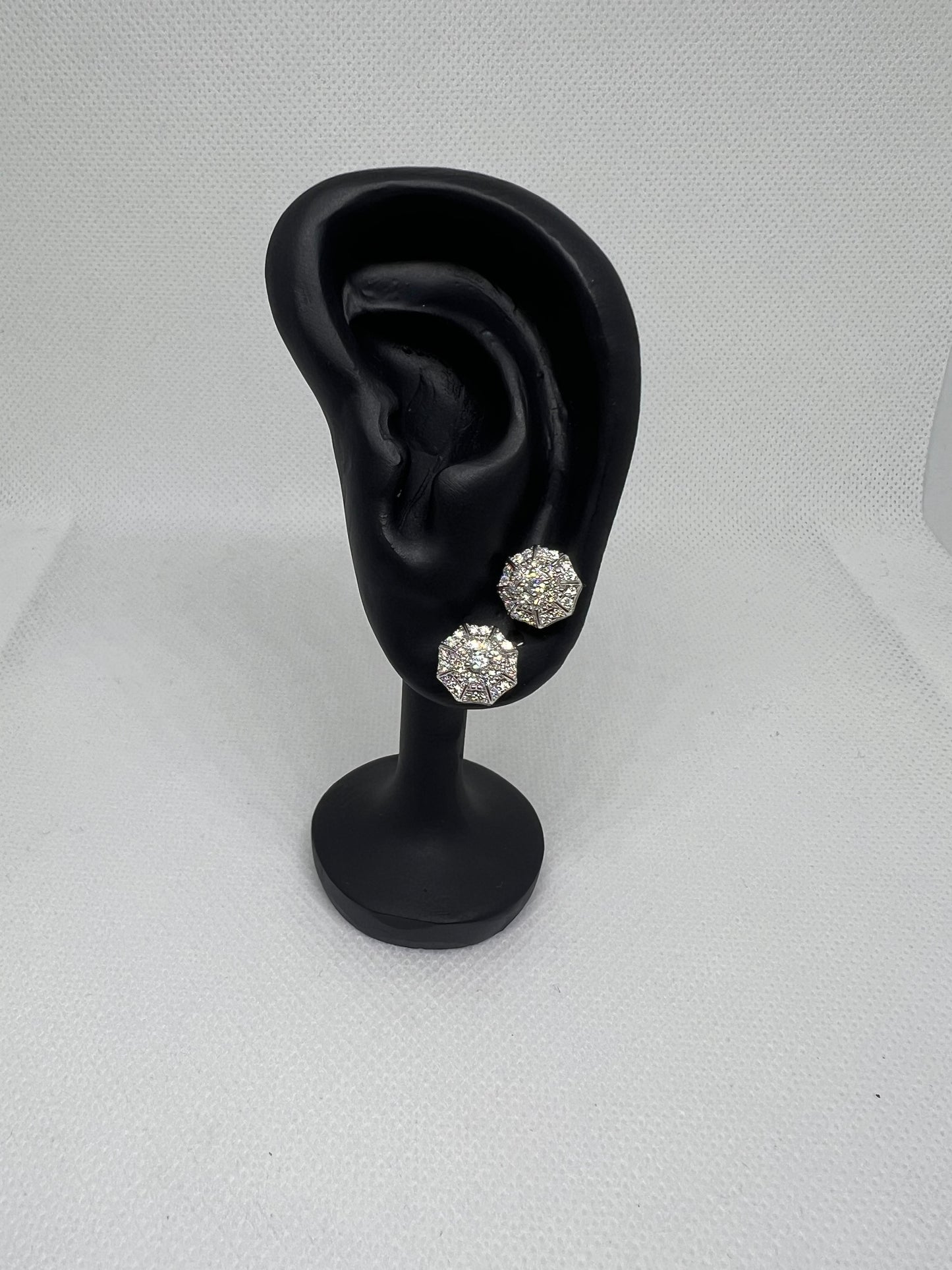 Sterling Silver Glacier Moissanite Earrings