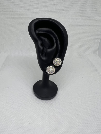 Sterling Silver Glacier Moissanite Earrings