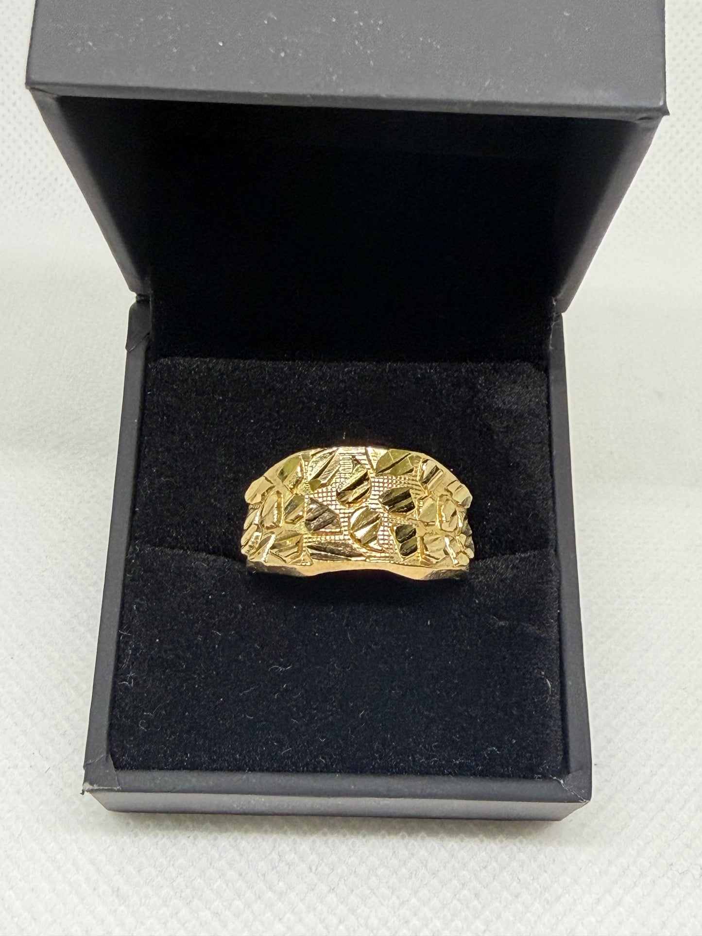 10K Solid Gold Nugget Earring - Size 9