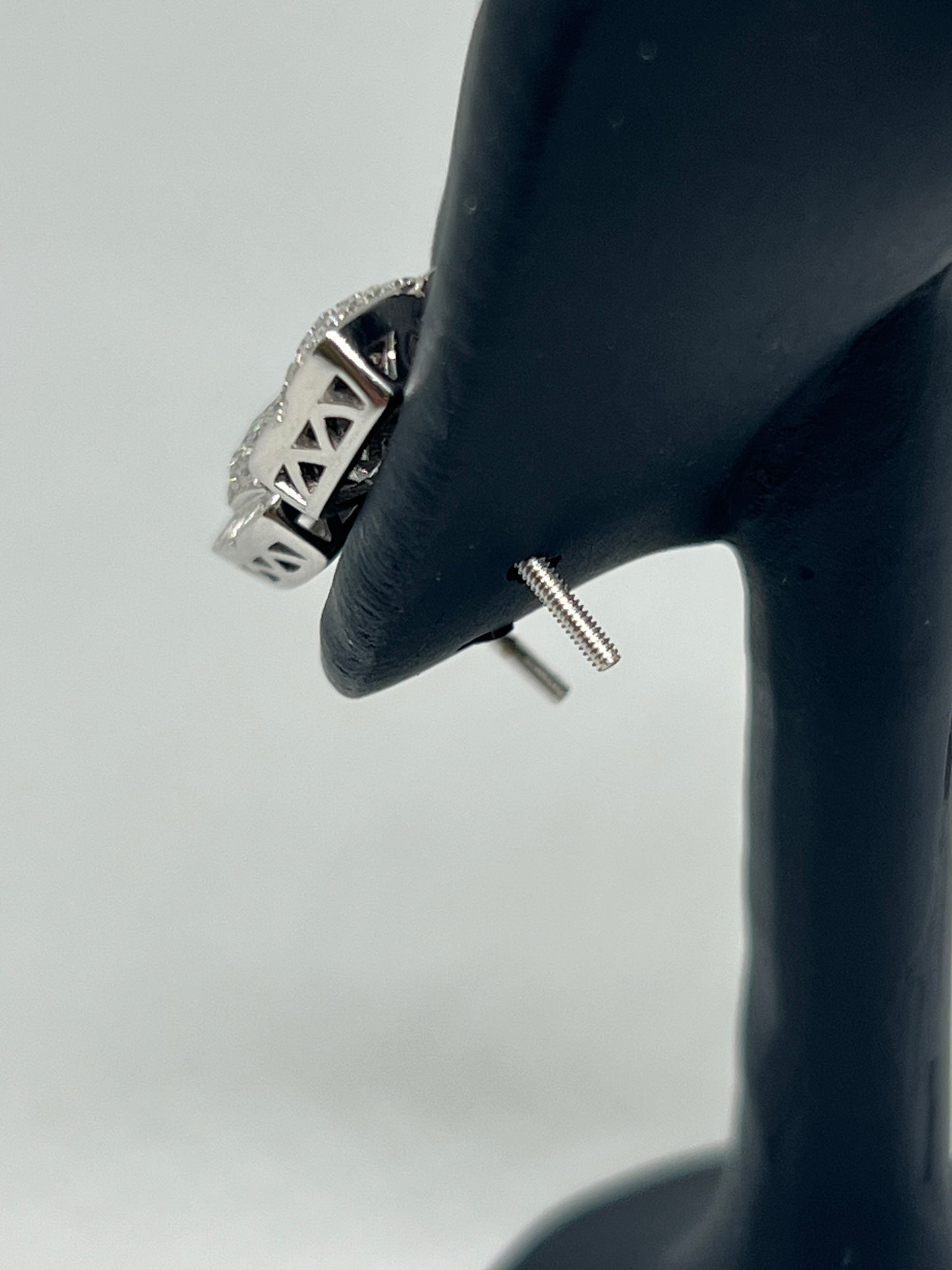 Sterling Silver Glacier Moissanite Earrings