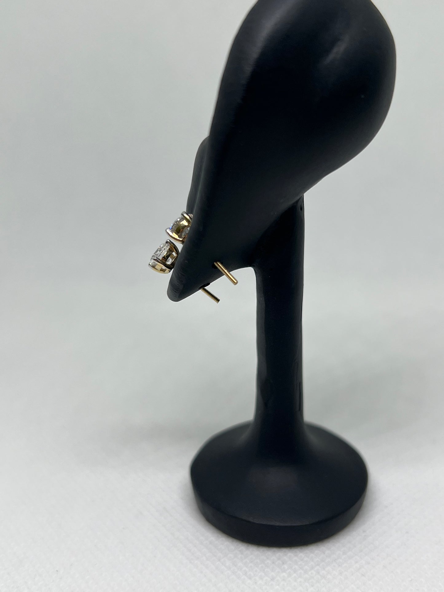 14K Yellow Gold 1 Ct Lab Grown Diamond Earrings - IGI CERTIFIED