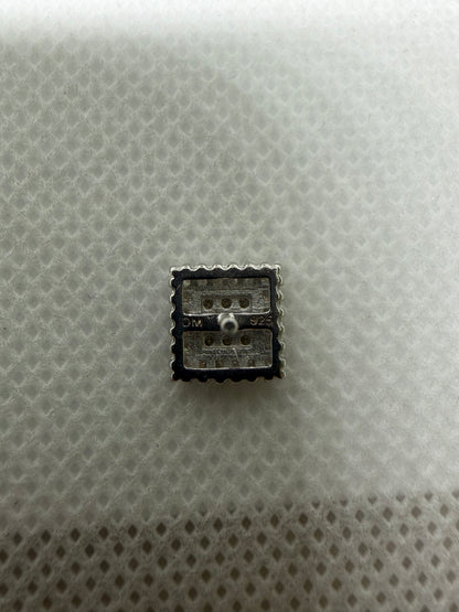 Sterling Silver Square Baguette Edge Moissanite Earring