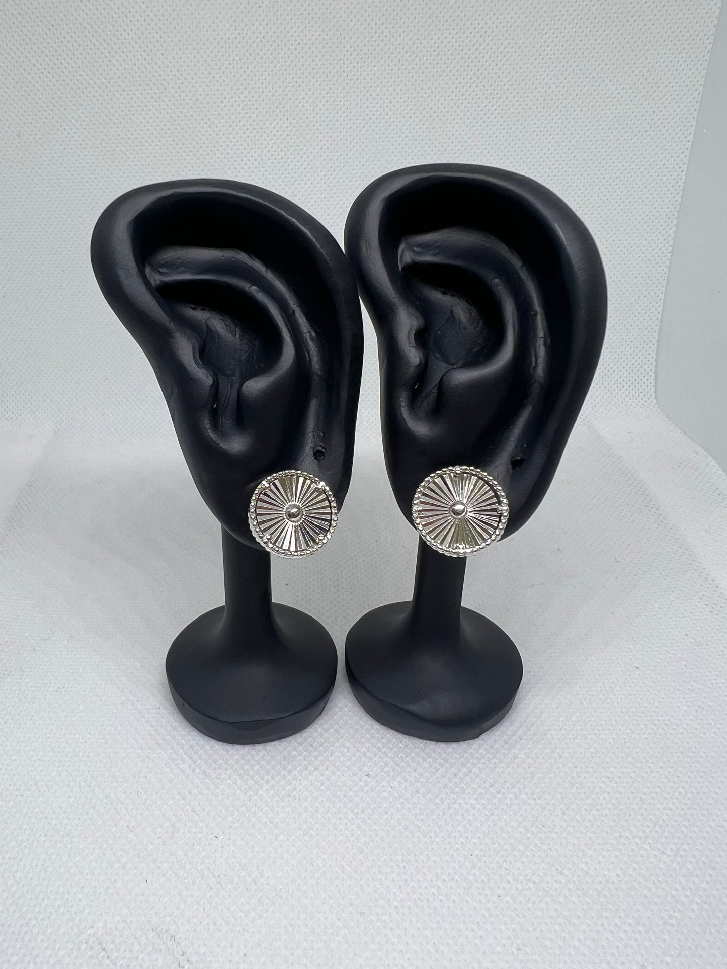 Sterling Silver Round Earrings
