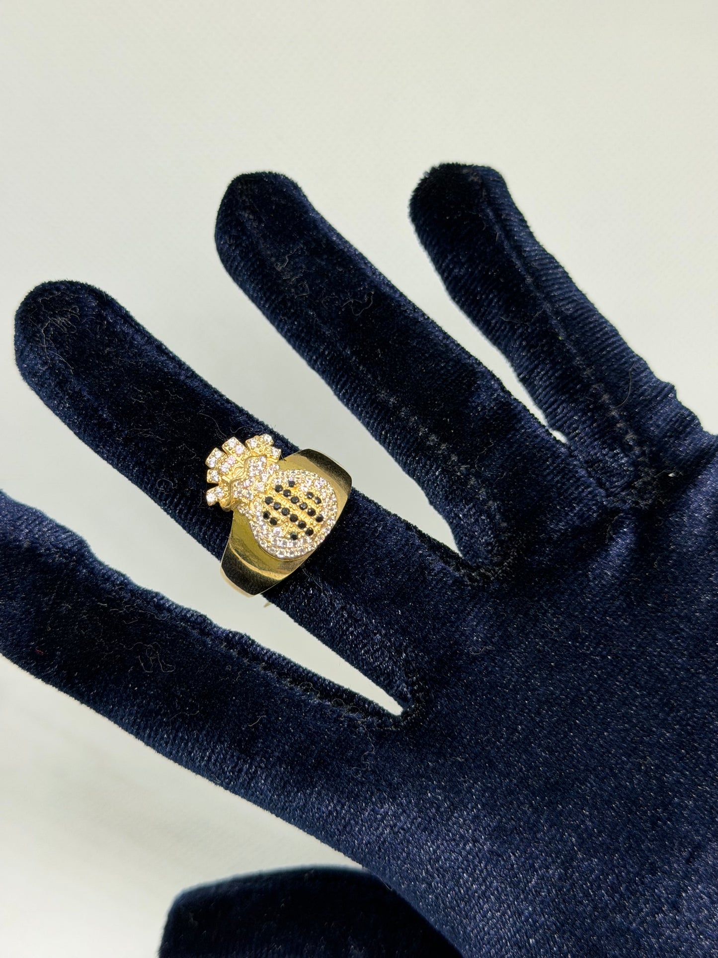 10K Solid Gold Money Bag Ring - Size 10