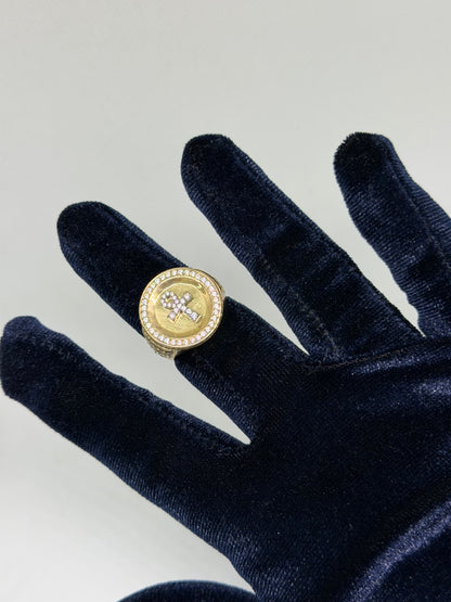 10K Solid Gold Ankh Ring -Size 9