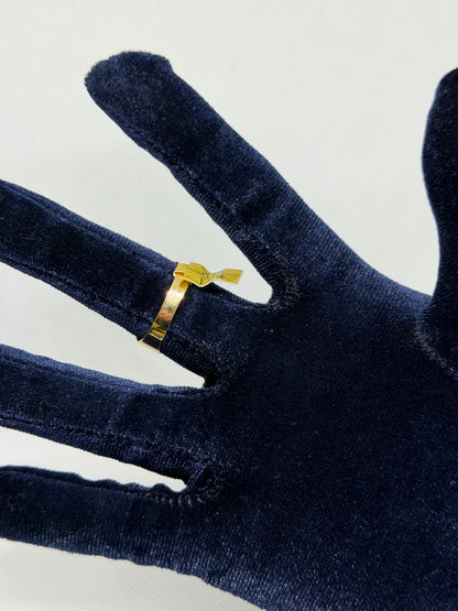 10K Solid Gold Single Oval Stone Ring - Size 11