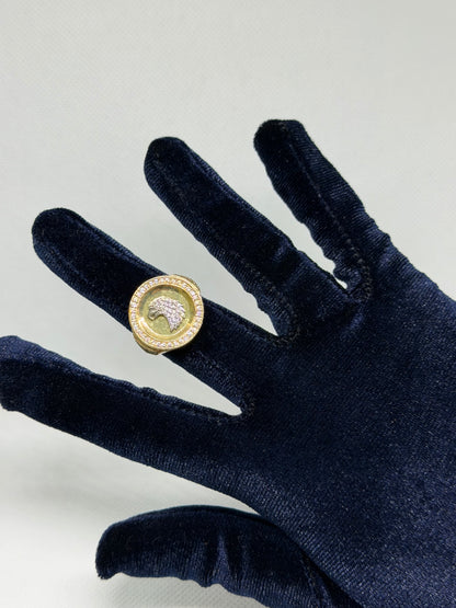 10K Solid Gold Glacier Eagle Ring - Size 10